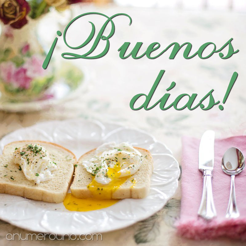 Saludo de buenos días para redes sociales