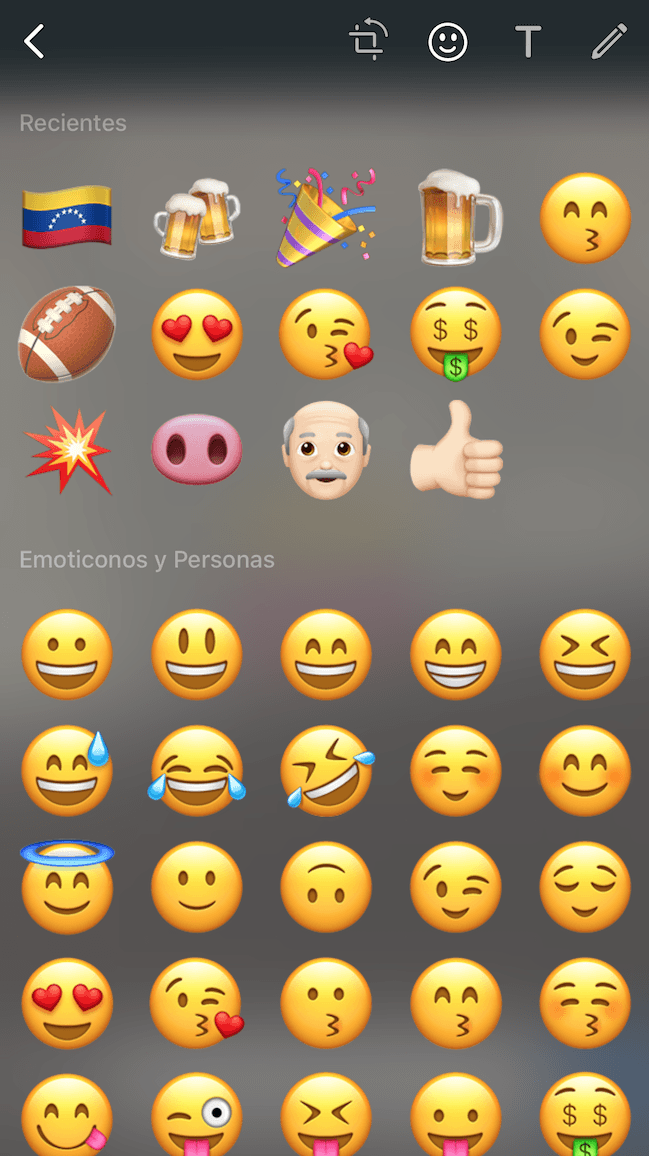 Lo nuevo de Whatsapp 2017 emojis recientes